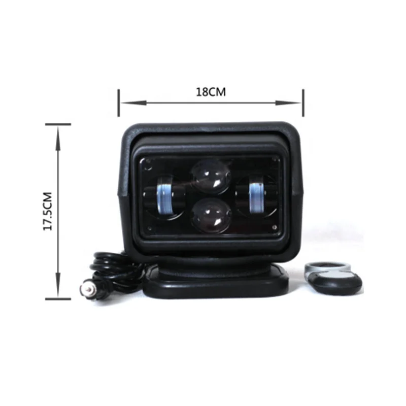 Super bright 7inch 60w 12v led searchlight remote control