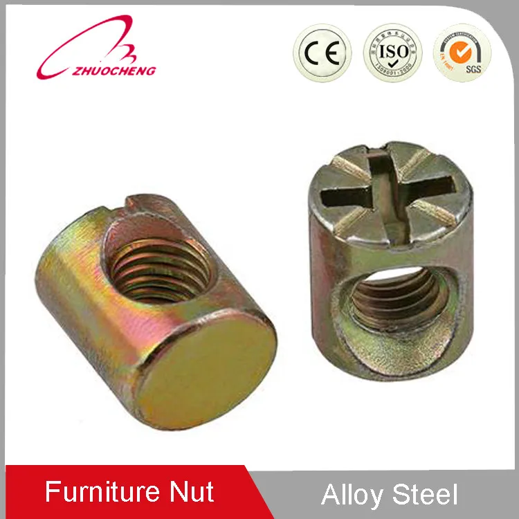 Good Price Slotted Cross Dowel Barrel Nut For Wood Furniture Buy