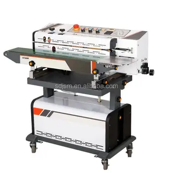 Nitrogen Gas Flushing Continuous Band Sealer Seal Ground Coffee Bags Nitrogen Gas Flushing Continuous Band Sealer Seal Ground Coffee Bags With Date Print New Horizontal