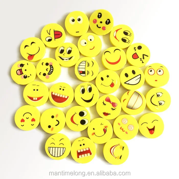 Smile Face Plastic Eraser Custom Eraser Giant Eraser - Buy Plastic ...