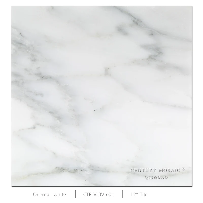 Noble Polished Grey Vein Oriental White Marble Floor Tile Buy Marble