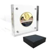 OEM PMMA plexi glass coin cube clear acrylic coin cube