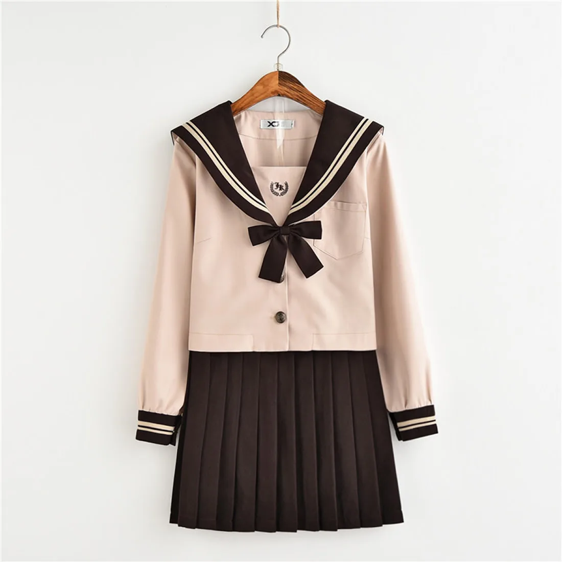 hot selling lapel collar long sleeve striped japanese adult schoolgirl  uniforms style sexy costumes| Alibaba.com