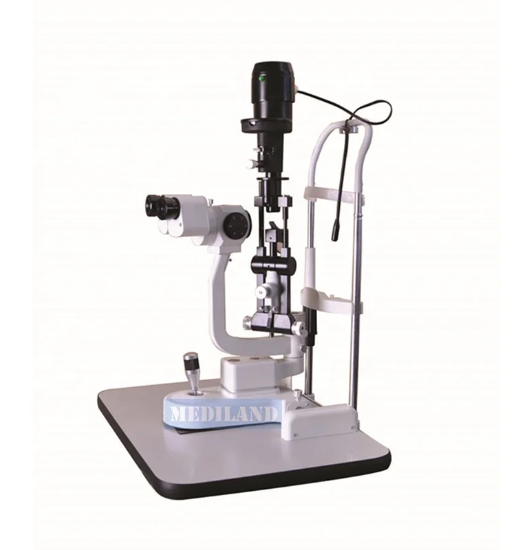 Best selling ML-SL5D Drum 5 Mag. Tower type Slit lamp Halogen and  LED light source is for choice can be upgraded to digital one