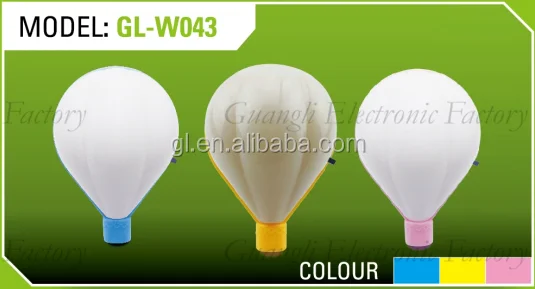 W043 Fire balloon shape 3 SMD mini switch plug in night light 0.6W AC 110V 220V