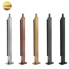 Colorful square slot tube baluster to hold and support glass for balcony