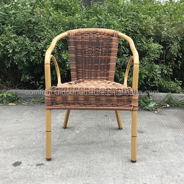Faux Bamboo Rattan Cafe Chair With Dia3.8mm Round Rattan Buy Cafe