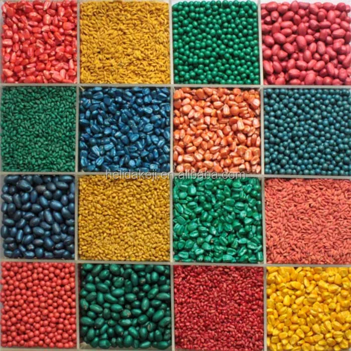 Seed Medicine Coating Machine For Wheat Maize Lettuce Celery Onion 