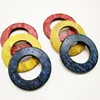Colorful 34mm coconut ring DIY handmade jewelry decoration coconut shell ring shoes dress button