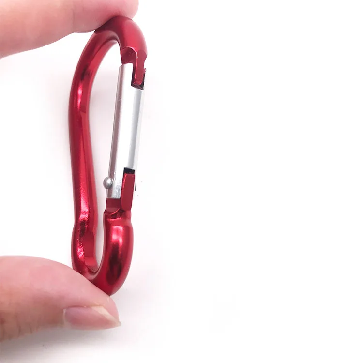 High Quality Aluminum Carabiner Hook D-shaped Carabiner Hook for Hiking Carabiner M8 Aluminium