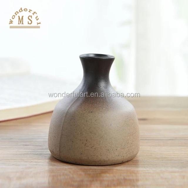 High quality mini ceramic vase flower vase table decoration thin neck vase,living room desktop vase,home interior classical vase