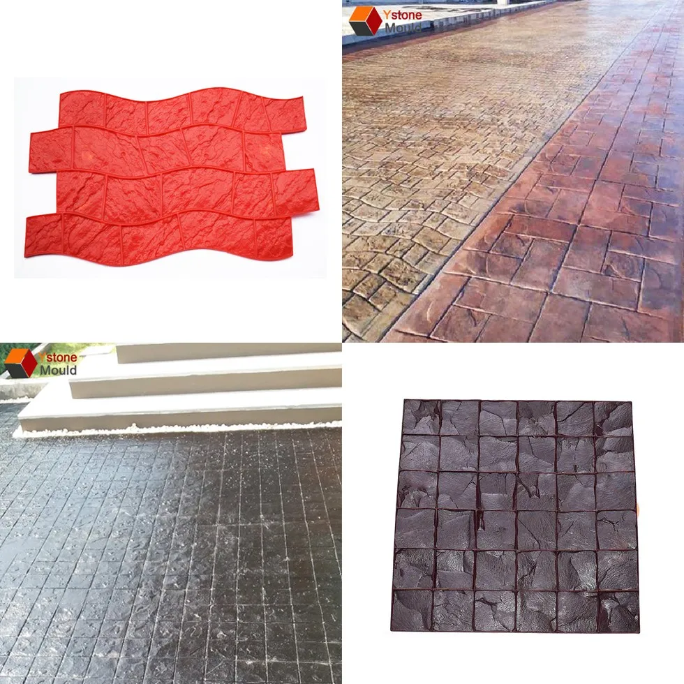 Decorative Plastic Stamped Concrete Mold - Buy Concrete Plastic Mold
