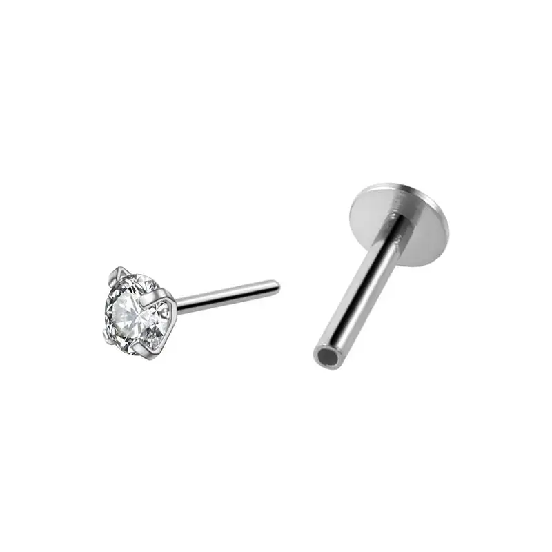 New Design Threadless Body Piercing Jewelry Surgical Steel 18g Push In