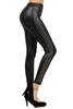 Faux Leather Leggings with studs Women