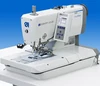 Automatic double-chainstitch eyelet buttonholers with CNC step motor technology