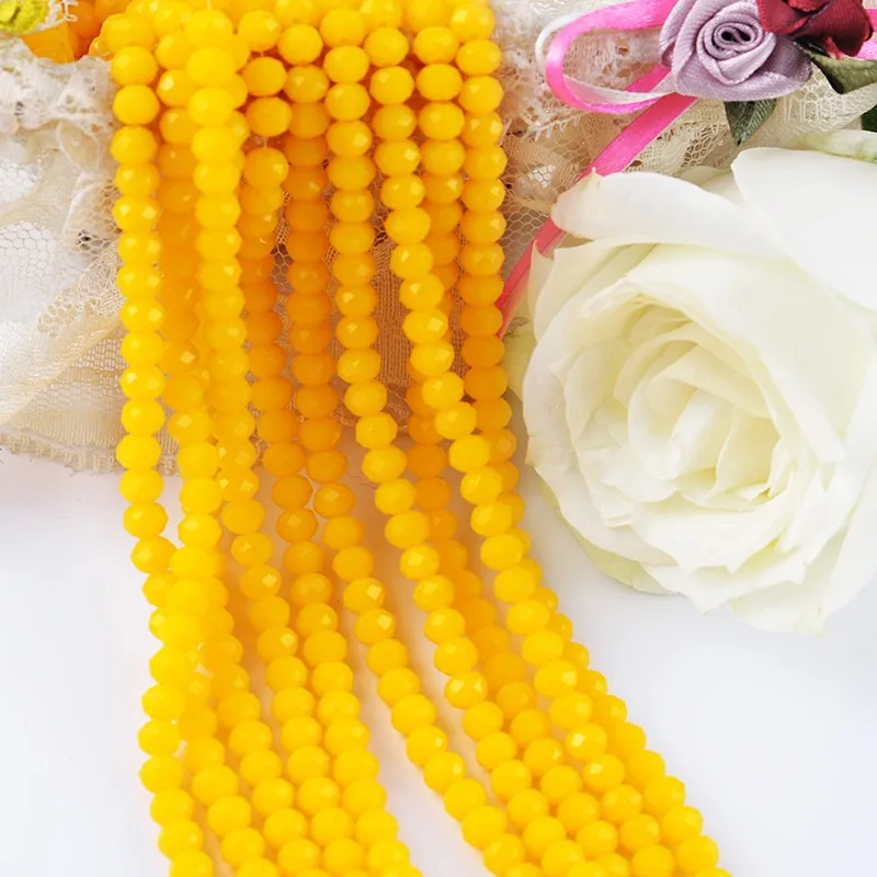 New Design Glass Rondelle Crystal Beads For Jewelry Making Diy Glass