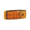 Rectangle Screw install 24 volt Trailer LED Side Marker Lamp Light Truck
