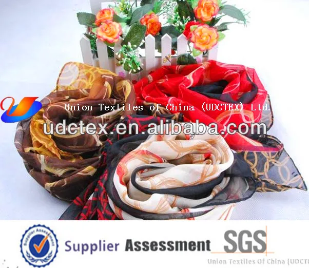 polyester chiffon scarf fabric