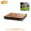 Fancy Bumese Teak Woods Round Garden Step-on Inverted Outdoor Shower