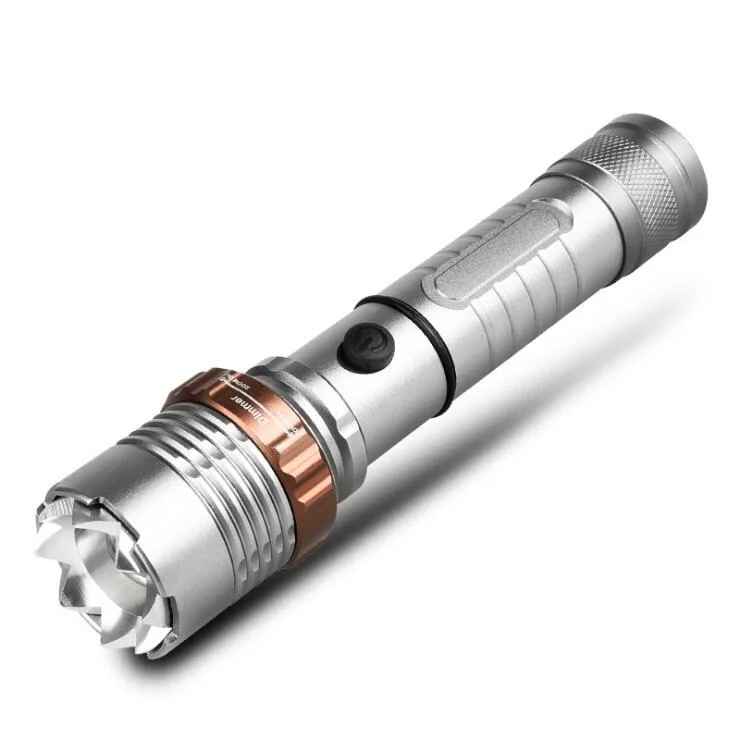 China Supply Led Flashlight Torch,1000lm Rechargeable Tactical Zoomable