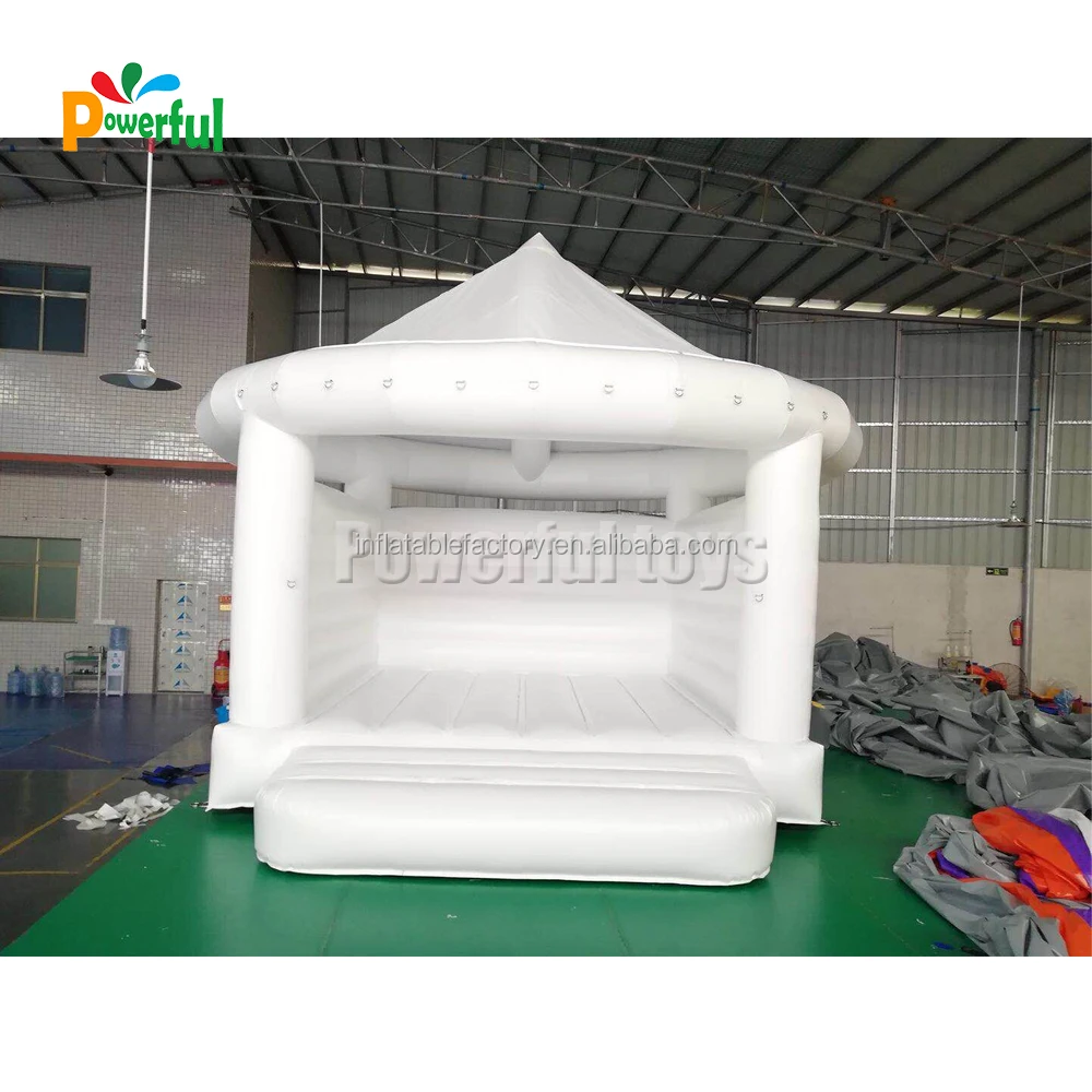 Inflatable Bouncy Castle White Bounce House For Wedding