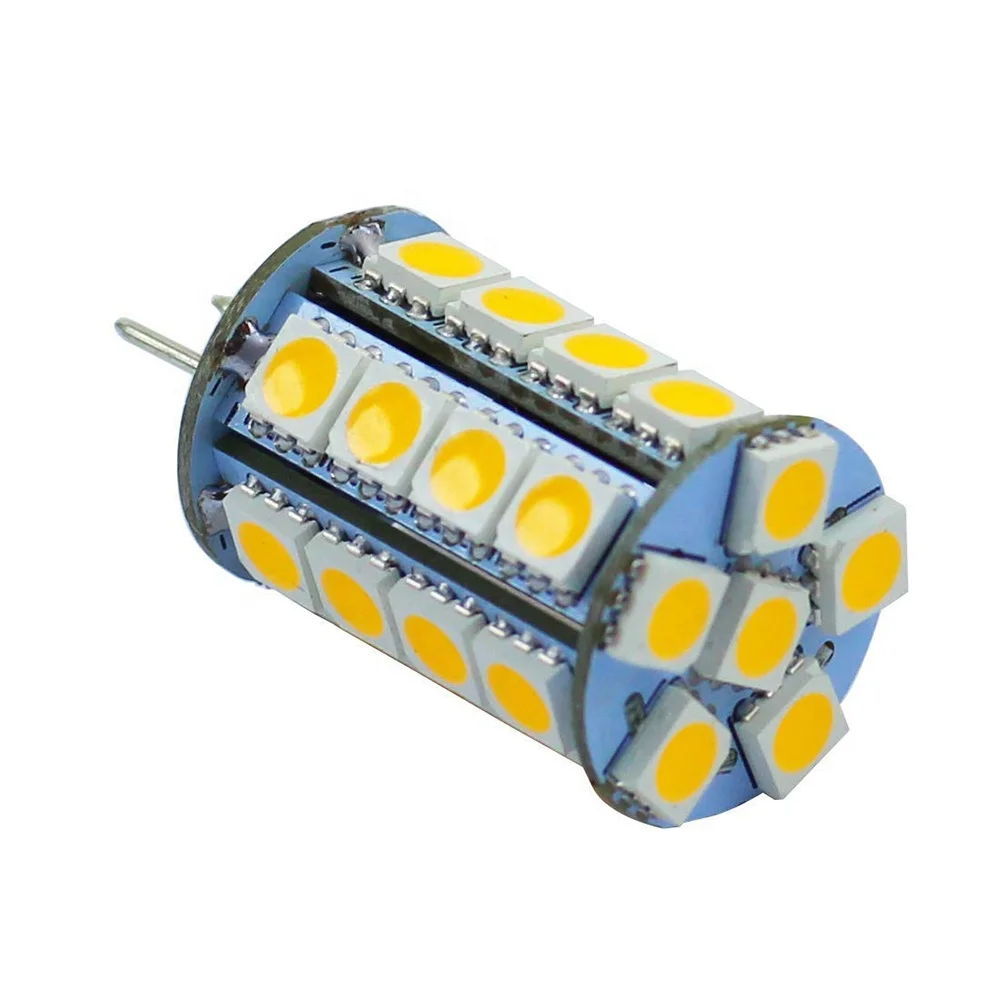 Factory Manufacture Led Bulb 12/24V 5W 470LM G4 Jc10 30Smd 5050 Rv Camper Boat Marine Yacht Indoor Lights