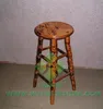 industrial vintage antique upholstered jamaica wooden wood barstool racer chairs modern