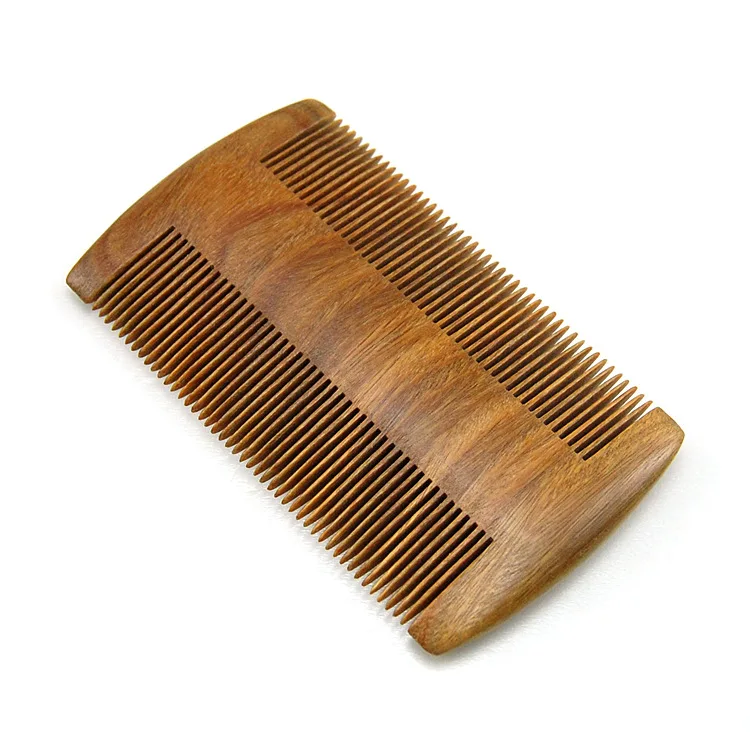 Green Sandalwood Wide Tooth Lice Comb Wooden Beard Comb - Buy Beard ...