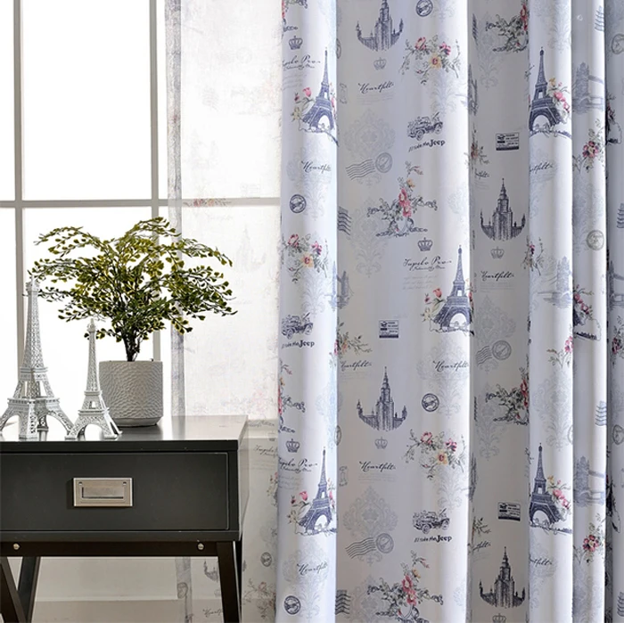 Factory Direct Sale Concise Style Sheer Polyester Curtains Fabrics