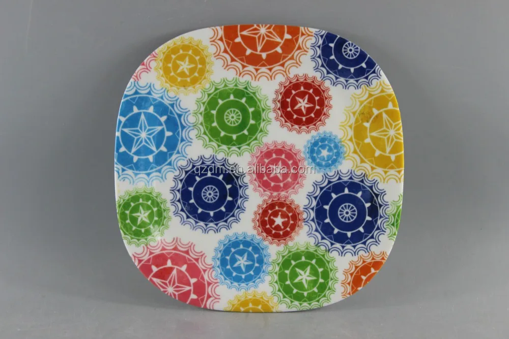 21x21cm Melamine Square Plate And Dish For Sale