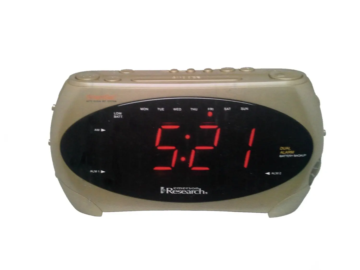 emerson smartset dual alarm clock radio cks 9051