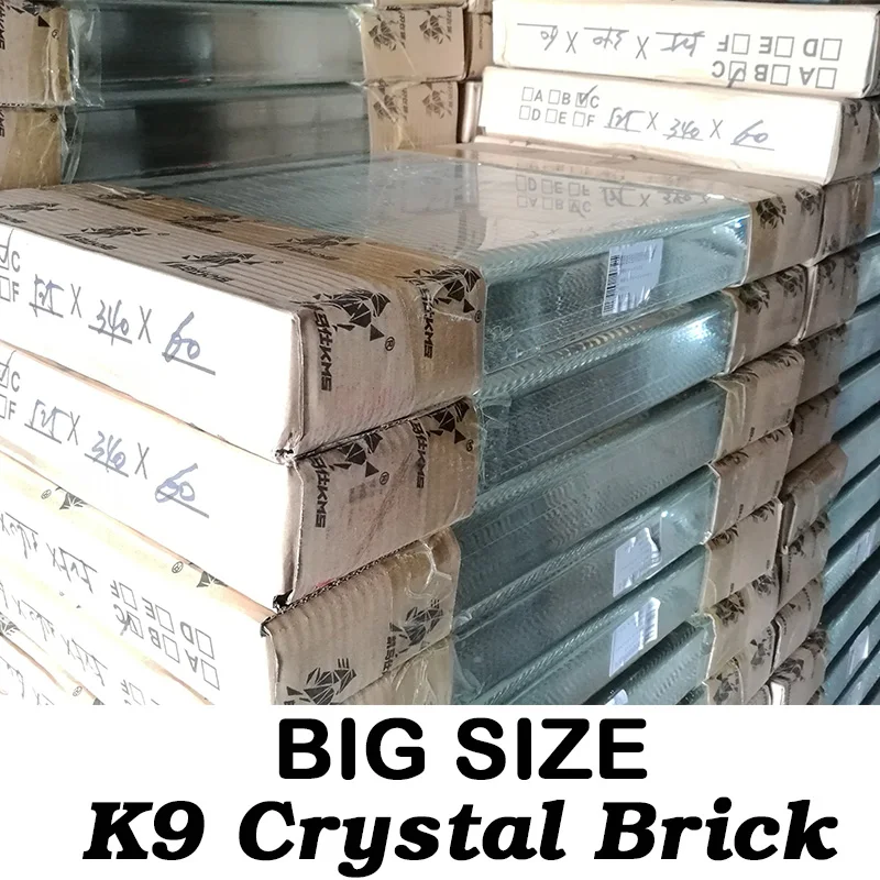 Buy Wholesale Clear K9 Glass Building Glass Blocks Crystal Crafts Raw  Material Brick from Pujiang Guange Electronic Technology Co., Ltd., China