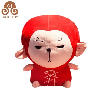 red stuffed monkey