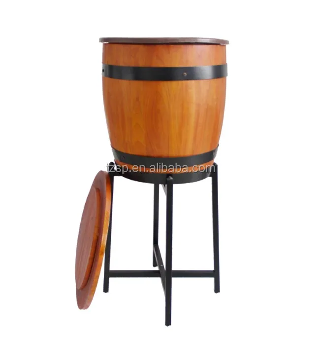 Custom Wooden Ice Bucket With Lid For Beer Ice Bucket Stand Buy