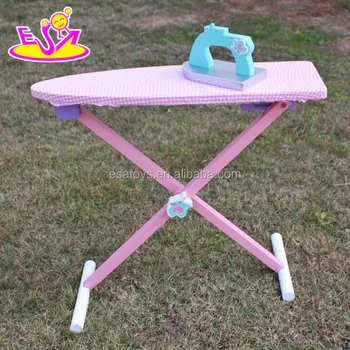 wooden play ironing board