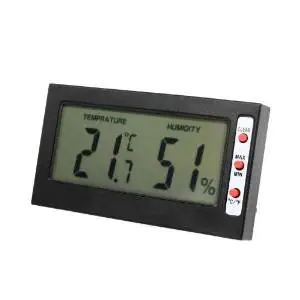 Docooler Digital LCD C/F Thermometer Hygrometer Monitor Max Min Memory Celsius Fahrenheit