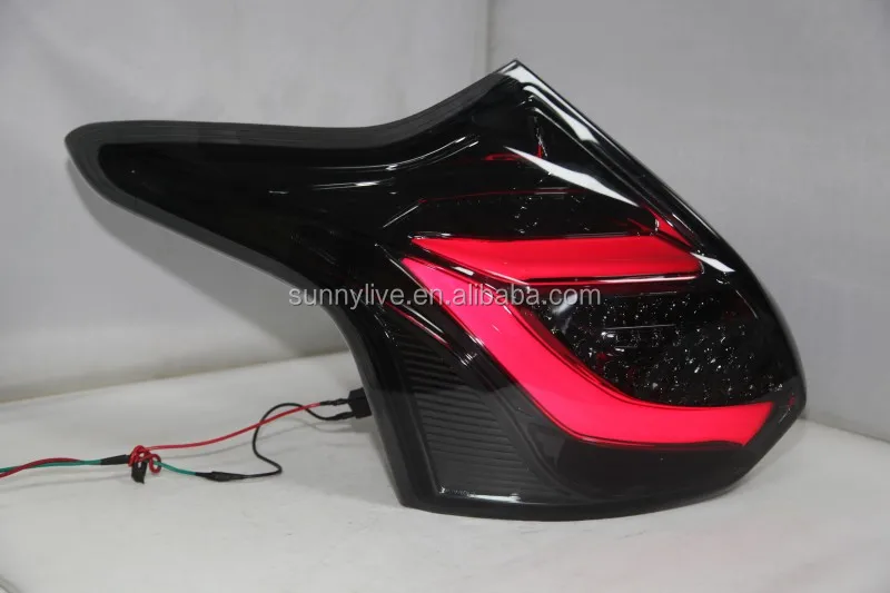 for Focus 3 LED Strip Tail Lamp for FORD Hatchback 2012-2014 year Smoke Black TW