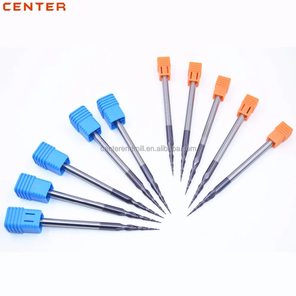 Tungsten Carbide Jewelry Stone Cutting Tools 2 Flutes Coated Carbide