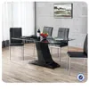 cheap modern dining room glass dining set