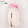 Top Quality Quilted Jackets Fur Lining Fur Collar Womens Hooded Parka Jacket