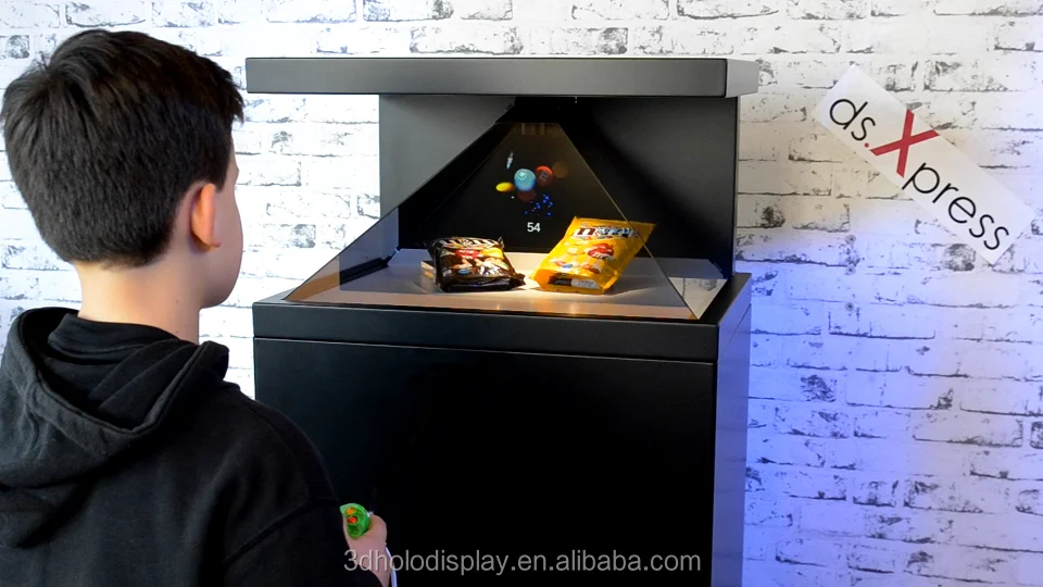 3 Faces 3d Holographic Display/hologram Projection With Ce