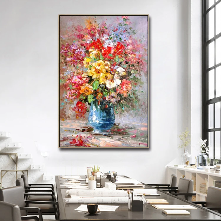 壁の装飾アート有名な花の油絵 Buy 有名な花の油絵 の花の油絵 キャンバスの油絵 Product On Alibaba Com