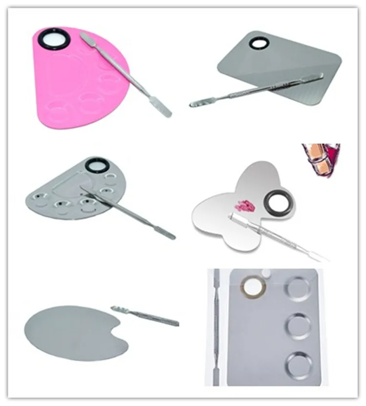 stainless steel makeup spatula