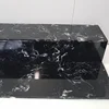 China Black Artificial Translucent Resin Solid Surface Stones Commercial Display Furniture