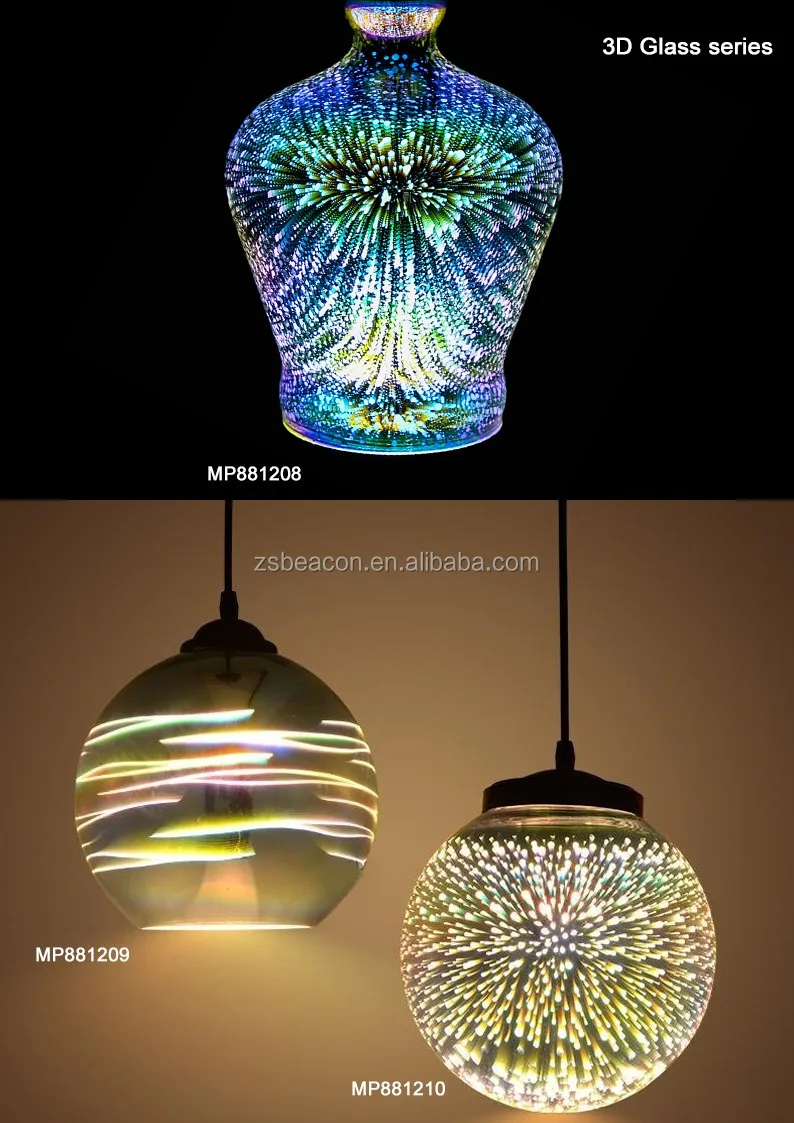 2017 New Design Led Bulb Inside 3d Glass Three Changing Color pertaining to The Most Brilliant  restaurant lighting color temperature intended for Your property