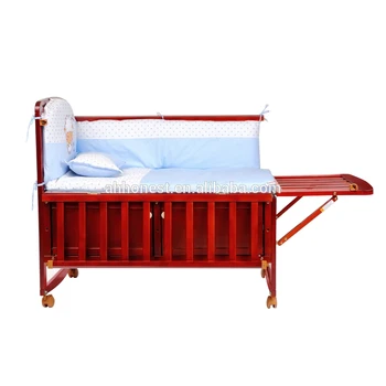 baby swing bed wooden