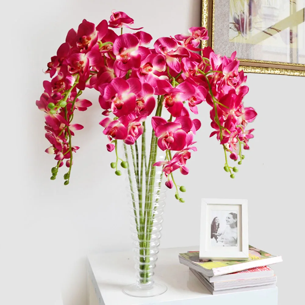 Искусственные цветы орхидеи для домашнего интерьера