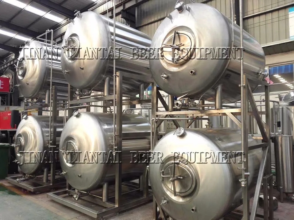 Horizontal serving tank