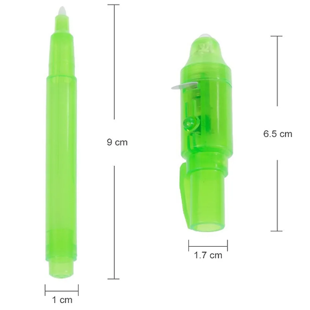 Wholesale Invisible Magic Pens With Built In Uv Lights Mini Uv Light Pen For Spy Game Party And