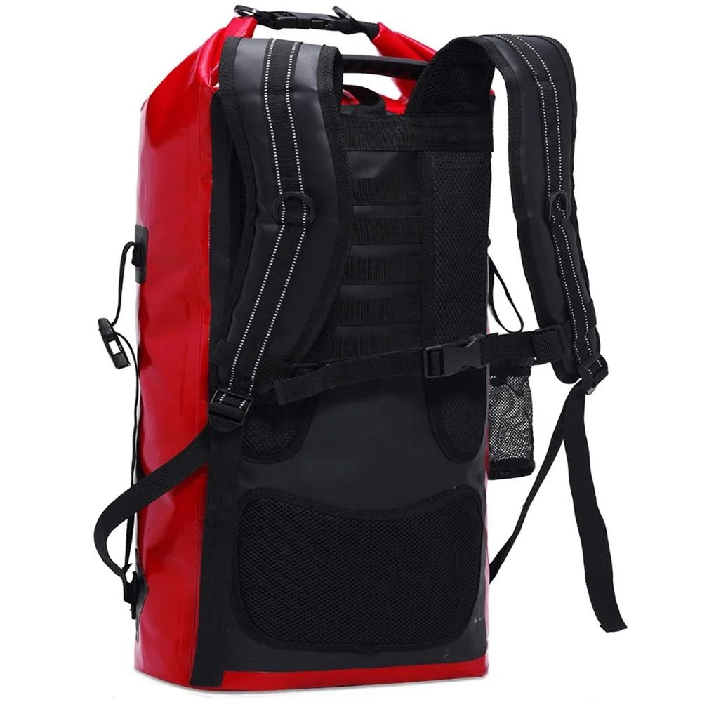 热卖20l 30l 40l 滚顶封闭生存干袋防水钓鱼背包户外河流远足狩猎露营